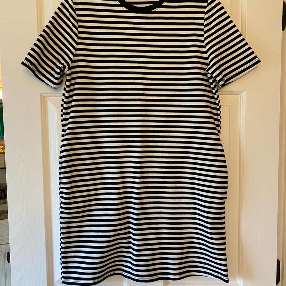 Zara Monochrome Striped Dress